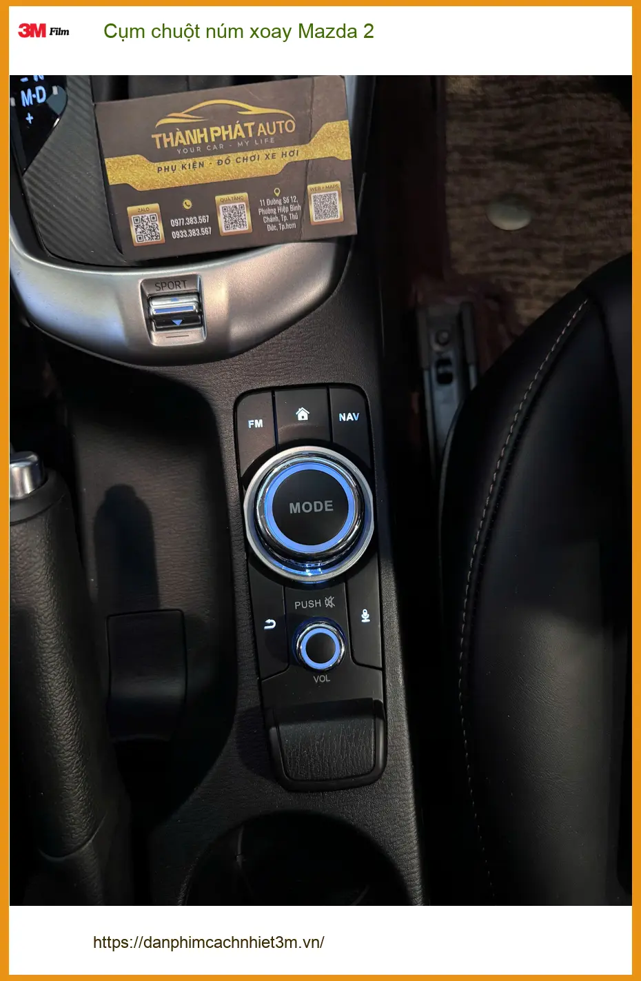 Anh Tùng Củ Chi lắp Cụm chuột núm xoay Mazda 2 do cụm zin kẹt cứng ảnh thực tế 4