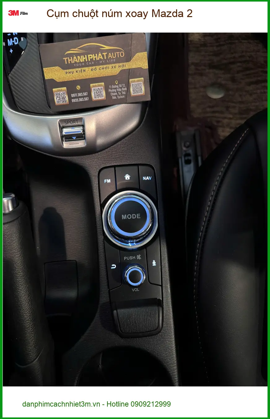 Chú Tấn lắp cụm chuột núm xoay Mazda 2 tại Quận 5 để thay cái cũ bị kẹt ảnh thực tế 2