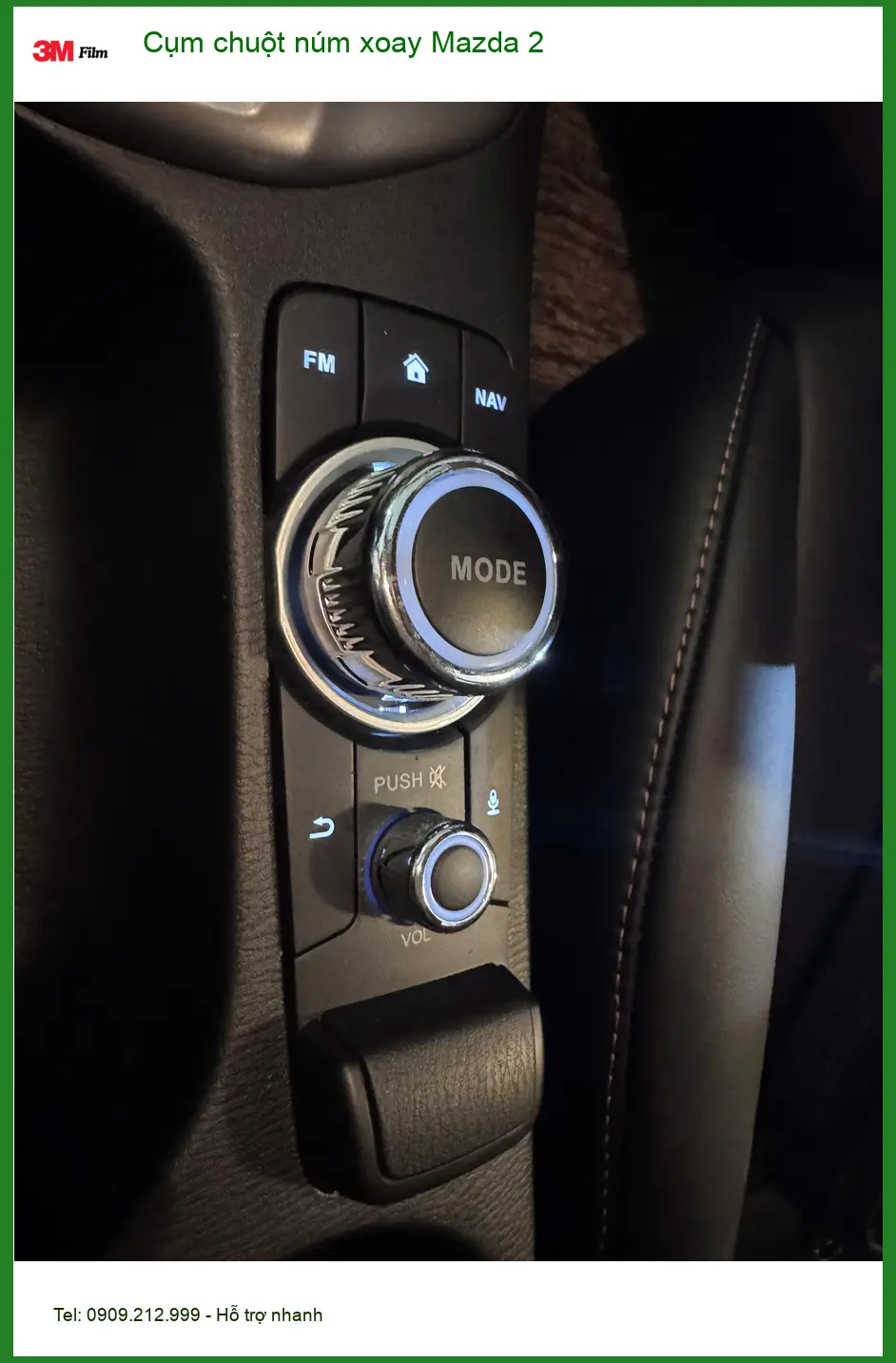 Anh Tấn nâng cấp cụm chuột núm xoay Mazda 2 tại Quận Tân Phú vì nút zin khó dùng ảnh thực tế 2
