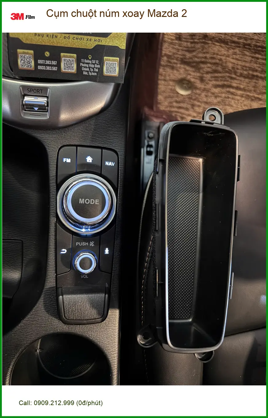 Anh Tấn nâng cấp cụm chuột núm xoay Mazda 2 tại Quận Tân Phú vì nút zin khó dùng ảnh thực tế 3
