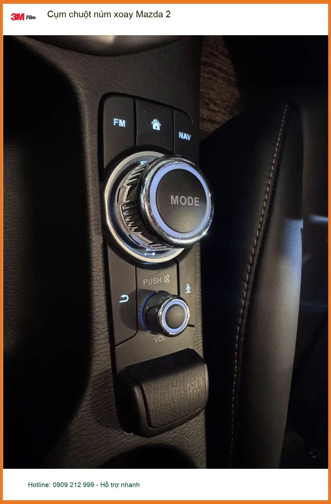 Anh Tấn nâng cấp cụm chuột núm xoay Mazda 2 tại Quận Tân Phú vì nút zin khó dùng ảnh thực tế 4