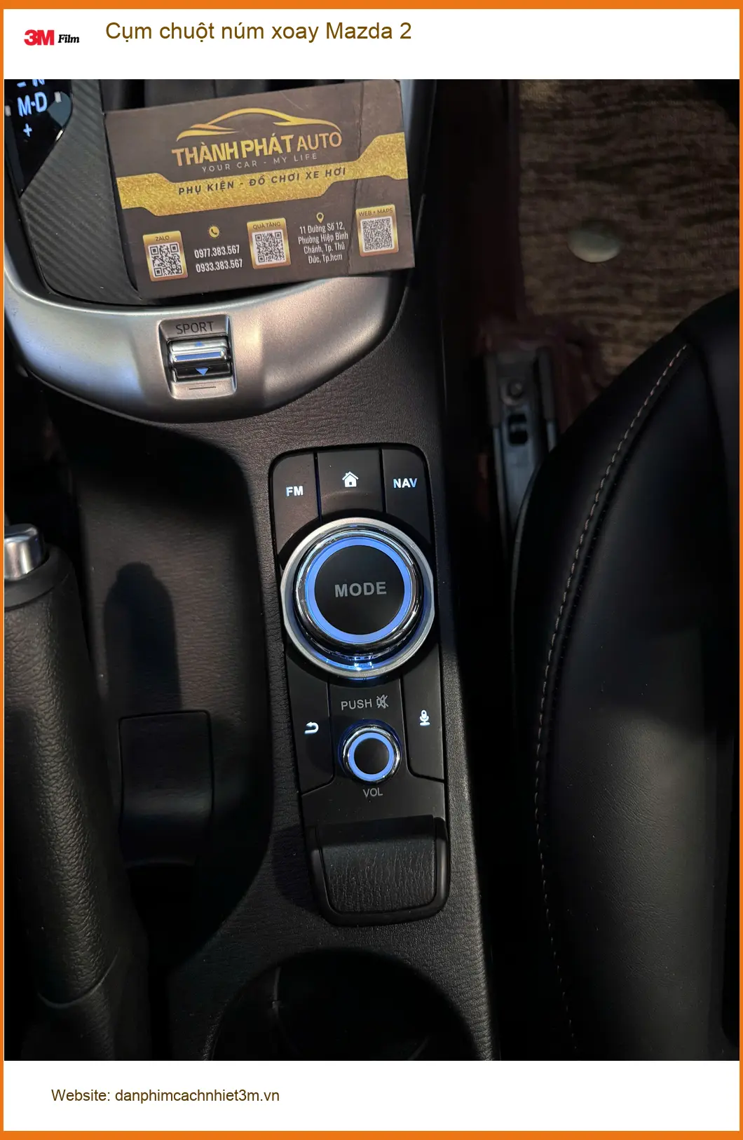 Anh Tấn nâng cấp cụm chuột núm xoay Mazda 2 tại Quận Tân Phú vì nút zin khó dùng ảnh thực tế 5