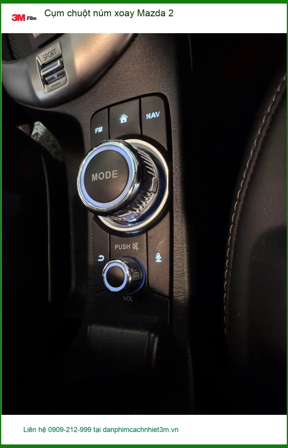 Anh Khải nâng cấp Cụm chuột núm xoay Mazda 2 tại Quận 12 vì núm cũ phản hồi chậm