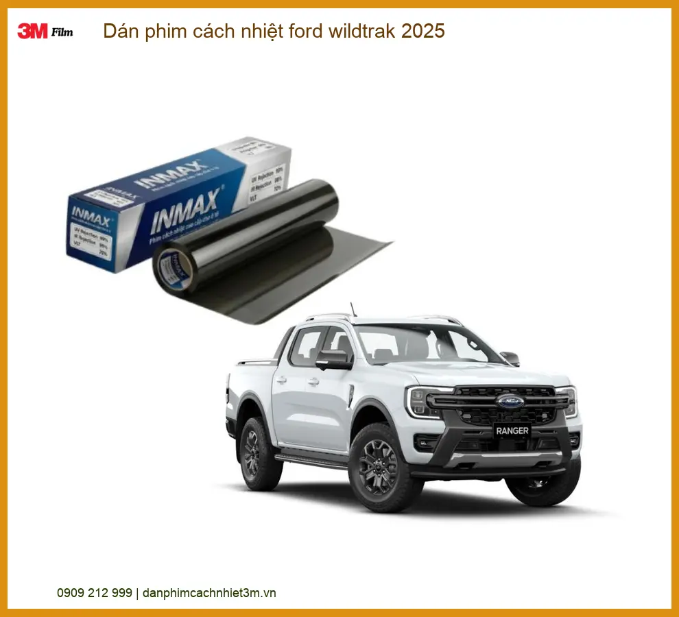 Dán Phim Cách Nhiệt Ford Wildtrak 2025 - Trung Tâm Lắp Đặt Uy Tín TPHCM