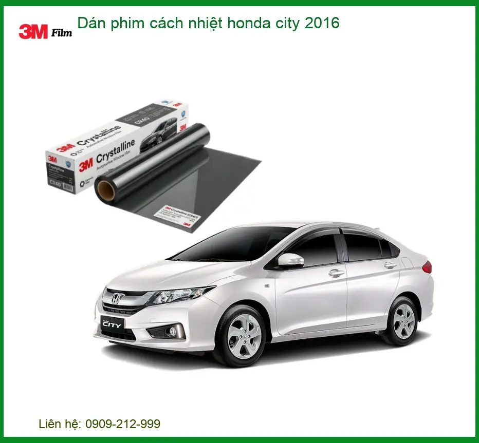 Dán phim cách nhiệt Honda City 2016 - Trung Tâm Lắp Đặt Chính Hãng TPHCM