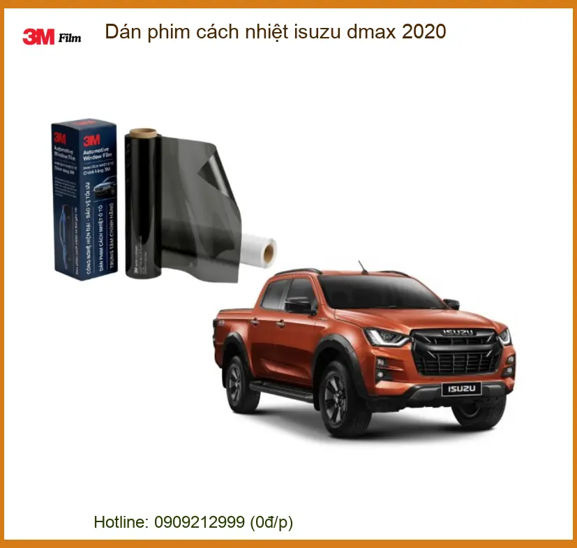 Dán Phim Cách Nhiệt Isuzu Dmax 2020 - Trung Tâm Lắp Đặt Uy Tín TPHCM