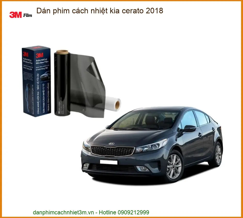 Dán Phim Cách Nhiệt Kia Cerato 2018 - Trung Tâm Thi Công Chính Hãng TPHCM