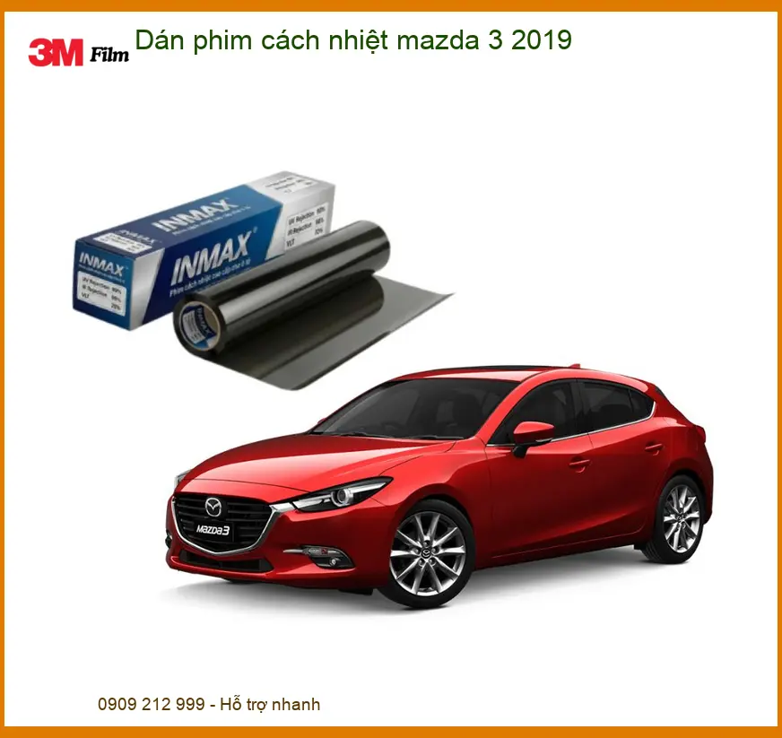 Dán Phim Cách Nhiệt Mazda 3 2019 - Trung Tâm Lắp Đặt Chính Hãng Uy Tín TPHCM