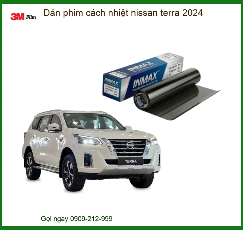 Dán Phim Cách Nhiệt Nissan Terra 2024 - Trung Tâm Lắp Đặt Uy Tín TPHCM
