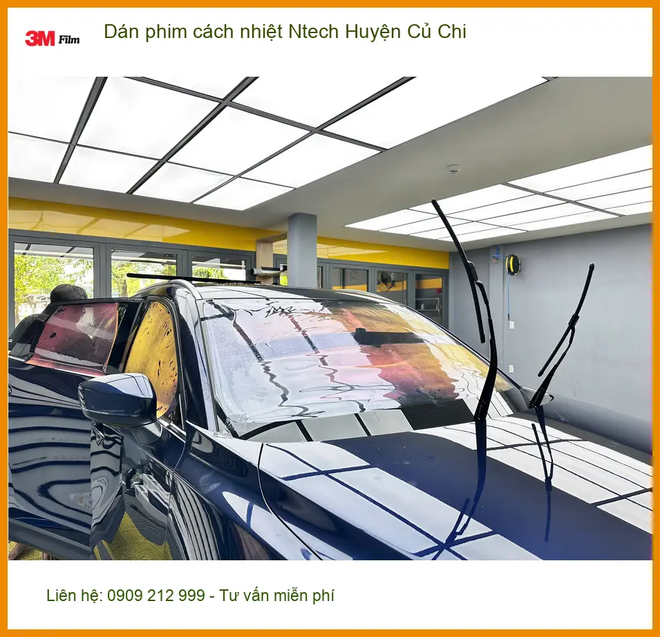 Nơi Dán Phim Cách Nhiệt Ntech Ô Tô Huyện Củ Chi - Lắp Đặt Giá Tốt ảnh thực tế 2