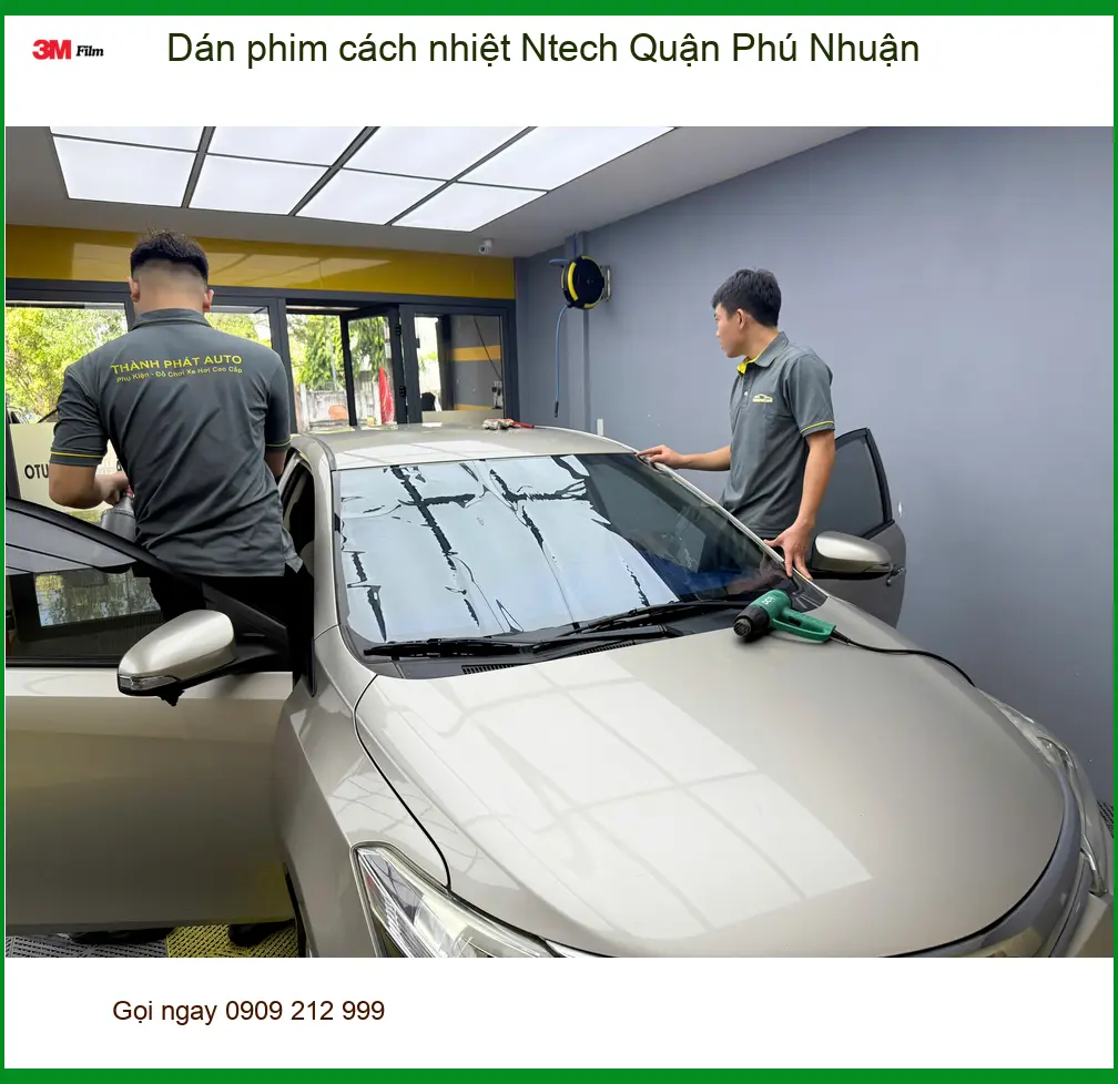 Trung Tâm Lắp Đặt Phim Cách Nhiệt Ô Tô Ntech Quận Phú Nhuận - Giá Tốt TPHCM ảnh thực tế 2
