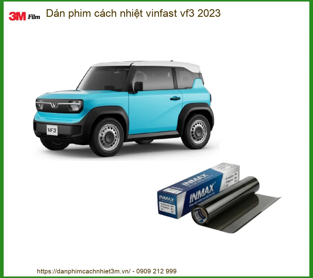 Dán Phim Cách Nhiệt Vinfast VF3 2023 - Trung Tâm Thi Công Uy Tín TPHCM