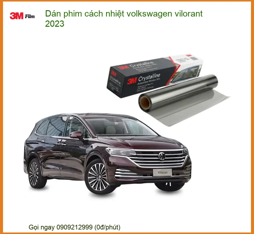 Dán Phim Cách Nhiệt Volkswagen Vilorant 2023 - Địa Chỉ Thi Công Uy Tín TPHCM