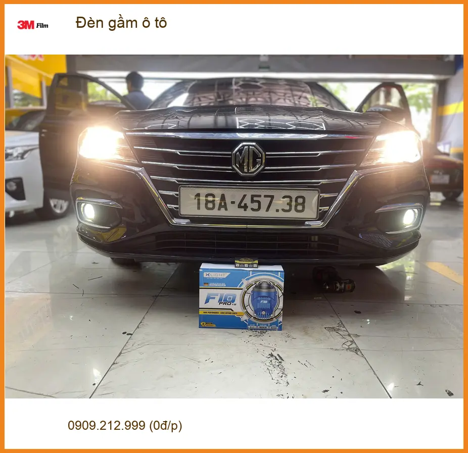 Chú Cường độ đèn gầm Kia Sorento tại Quận Thủ Đức để tăng sáng khi đi đường đèo ảnh thực tế 2