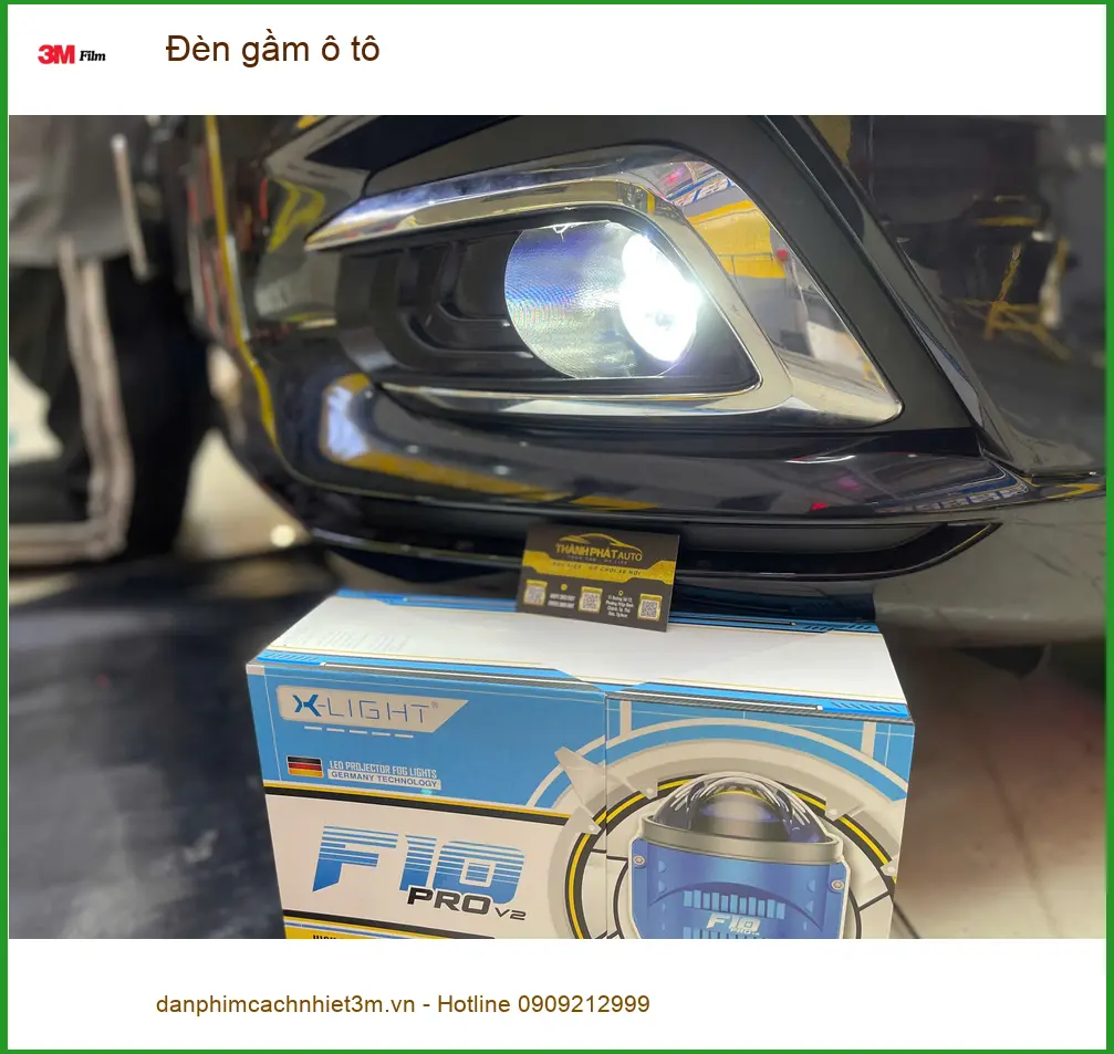Chú Cường độ đèn gầm Kia Sorento tại Quận Thủ Đức để tăng sáng khi đi đường đèo ảnh thực tế 5