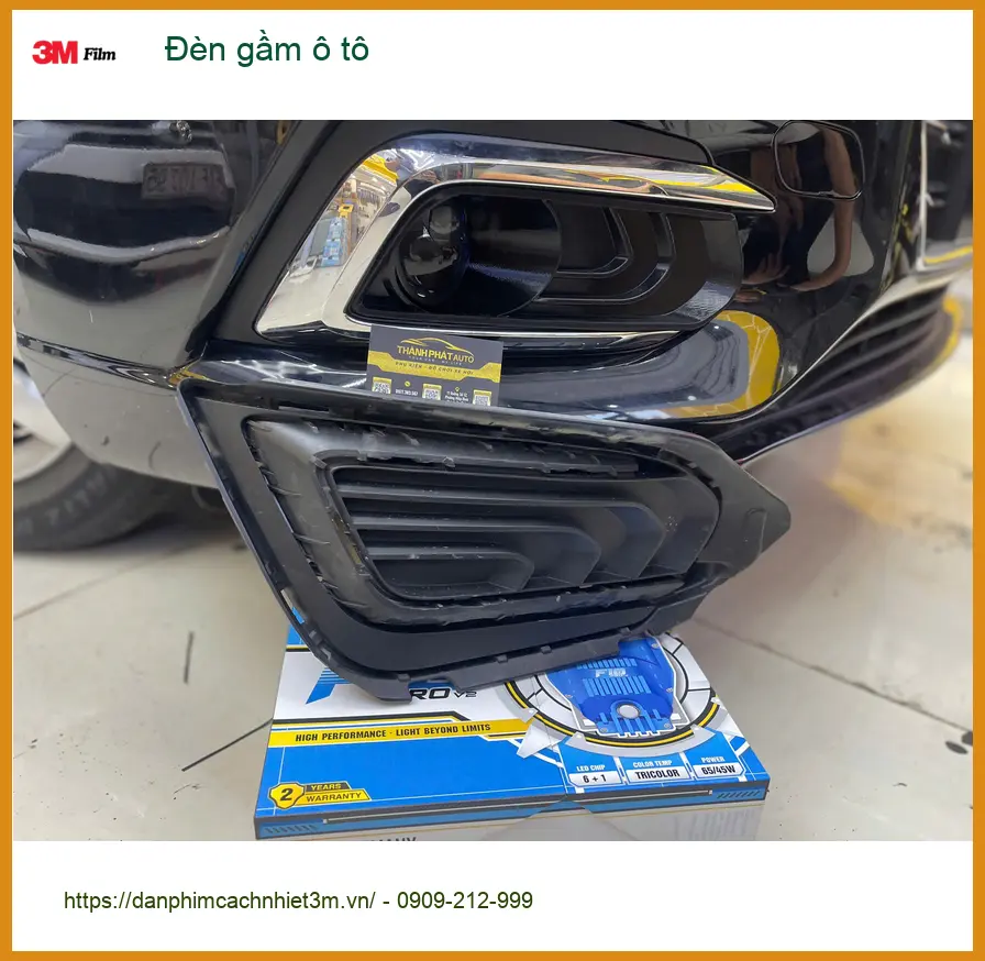 Anh Minh nâng cấp đèn gầm ô tô Hyundai Accent tại Quận 12 do đèn zin kém sáng ảnh thực tế 3