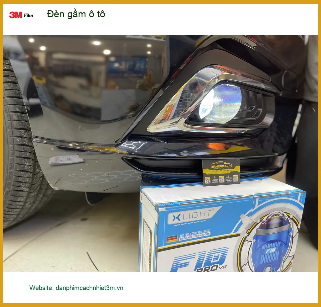 Anh Minh nâng cấp đèn gầm ô tô Hyundai Accent tại Quận 12 do đèn zin kém sáng ảnh thực tế 4
