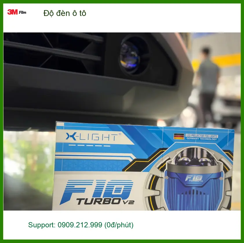 Chị Thảo độ đèn ô tô Ford Everest tại Hóc Môn để cải thiện tầm nhìn ban đêm ảnh thực tế 3