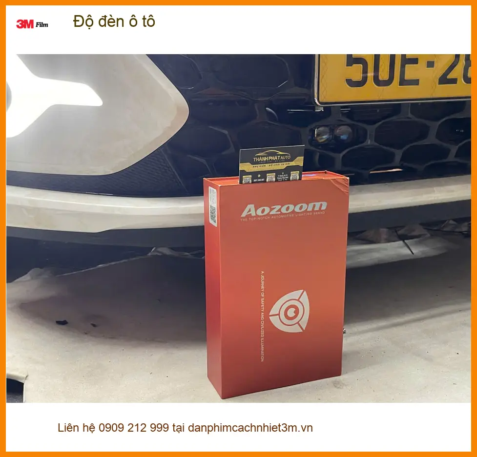 Anh Nhật độ đèn ô tô Hyundai Santa Fe tại Quận Tân Phú để tăng sáng an toàn khi đi đêm ảnh thực tế 2