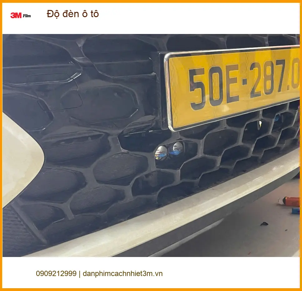 Anh Nhật độ đèn ô tô Hyundai Santa Fe tại Quận Tân Phú để tăng sáng an toàn khi đi đêm ảnh thực tế 3