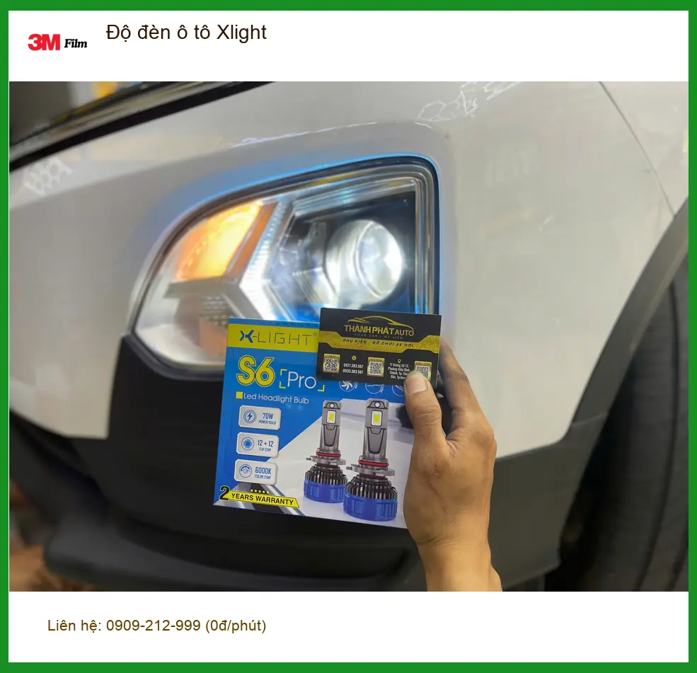 Anh Đạt nâng cấp đèn Xlight cho Toyota Camry ở Tân Bình để cải thiện tầm nhìn ảnh thực tế 2