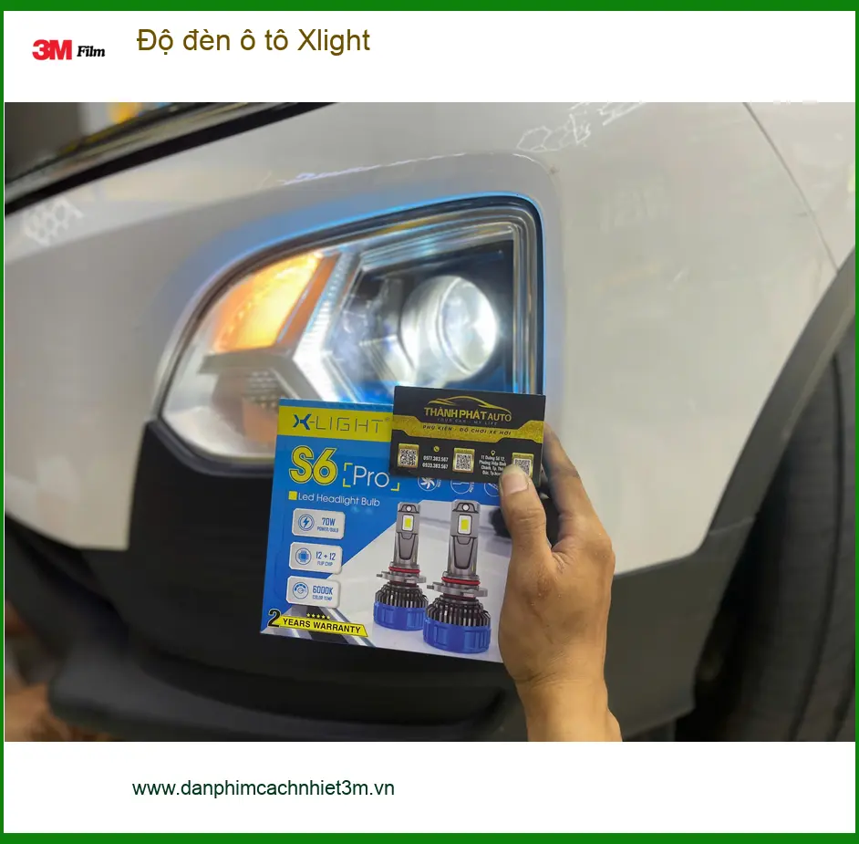 Anh Minh độ đèn ô tô Xlight cho Mazda CX-5 tại Quận Bình Tân vì đèn yếu ảnh thực tế 2