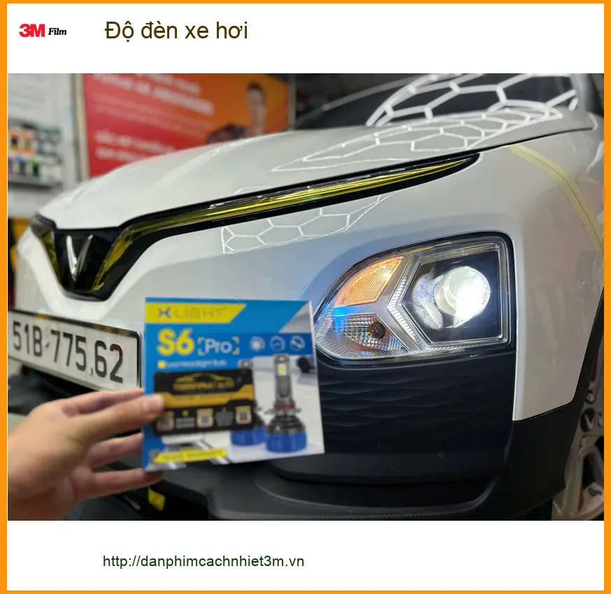 Anh Kiên độ đèn xe hơi Hyundai Accent vì đèn zin yếu sáng tại Hóc Môn ảnh thực tế 4