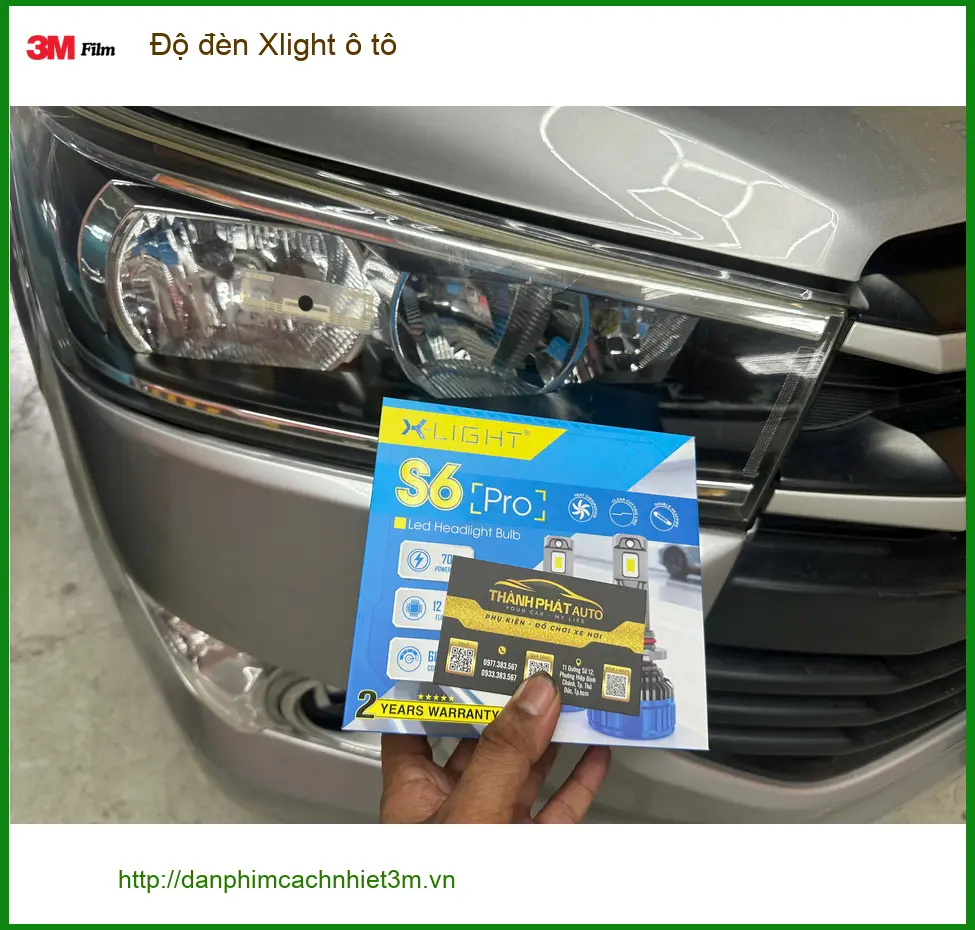Anh Cường độ đèn Xlight ô tô VinFast Lux A2.0 ở Quận 2 vì đèn yếu ảnh thực tế 4