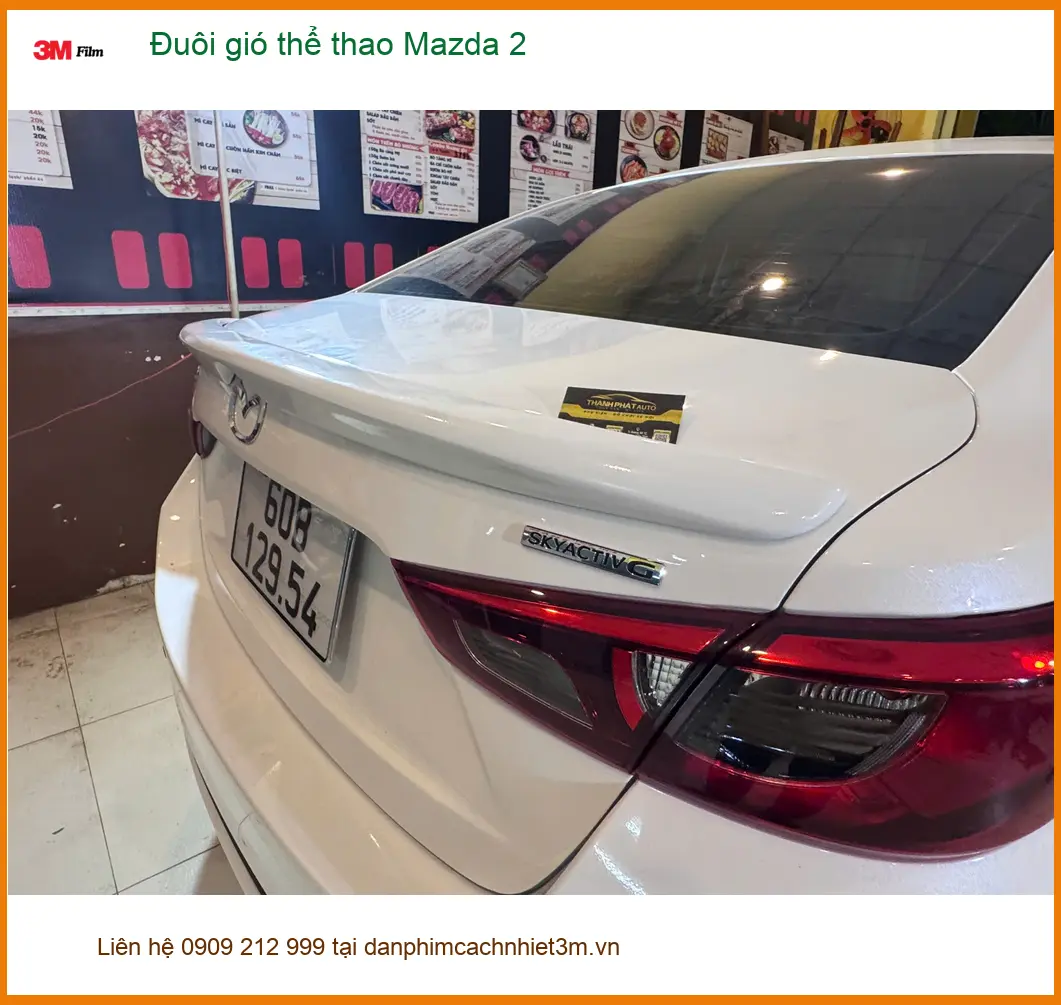 Anh Tấn lắp đuôi gió thể thao Mazda 2 tại Quận Tân Bình để xe trông cá tính hơn ảnh thực tế 2