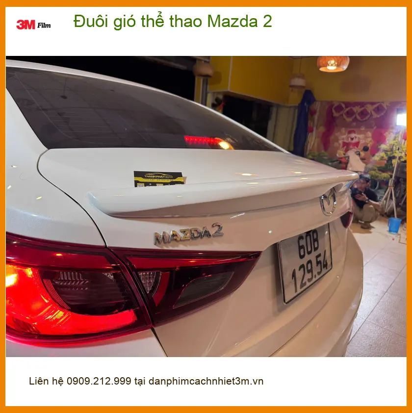 Anh Tấn lắp đuôi gió thể thao Mazda 2 tại Quận Tân Bình để xe trông cá tính hơn ảnh thực tế 3