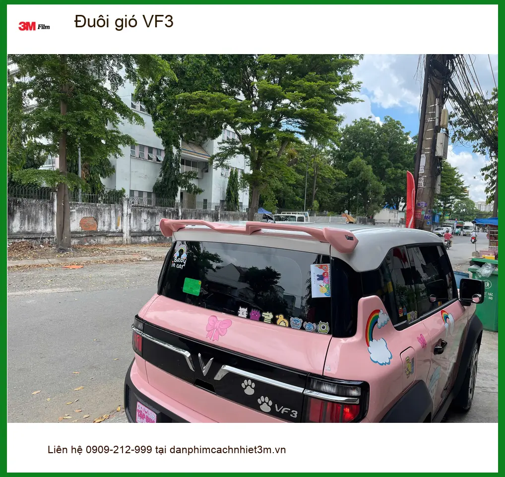 Chú Minh lắp đuôi gió VinFast VF3 tại Quận 3 để xe trông mạnh mẽ hơn ảnh thực tế 3