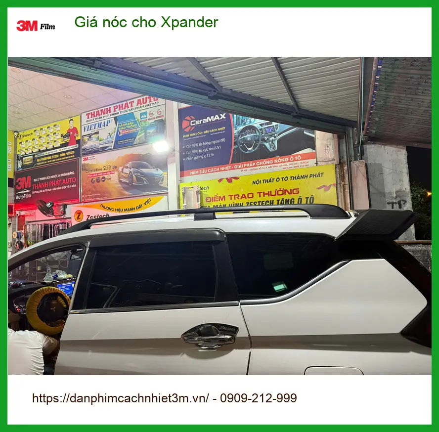Anh Cảnh lắp giá nóc Mitsubishi Xpander tại Hóc Môn để chở đồ cho gia đình ảnh thực tế 3