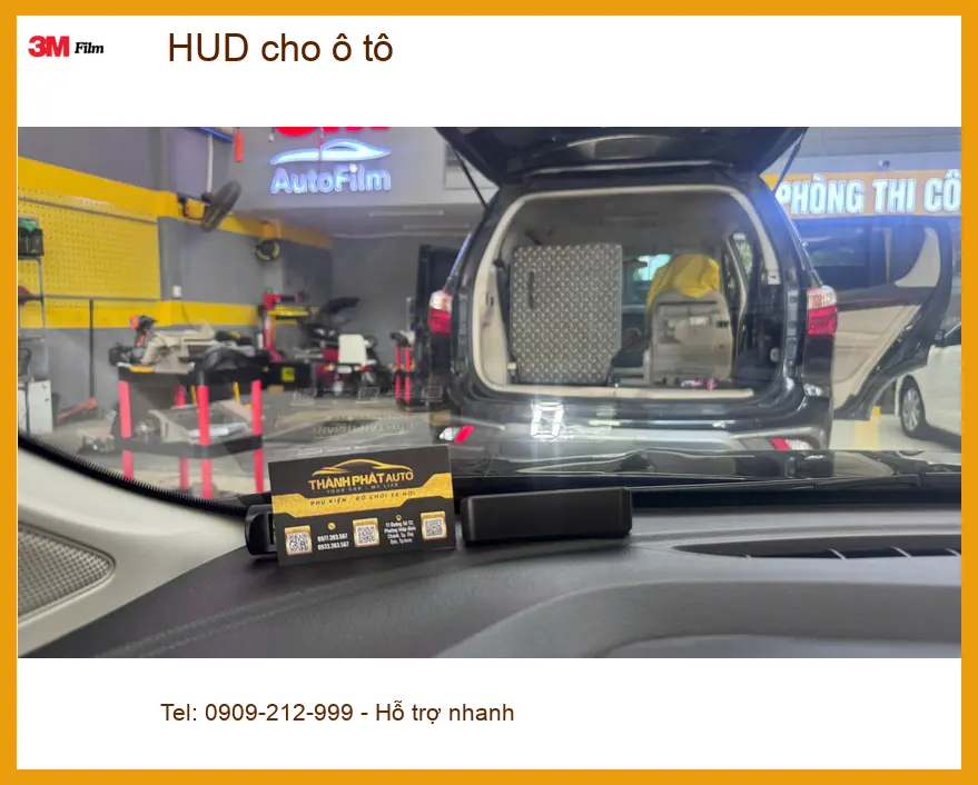 Chú Minh lắp HUD cho ô tô Hyundai Accent tại Quận Thủ Đức để lái xe an toàn hơn