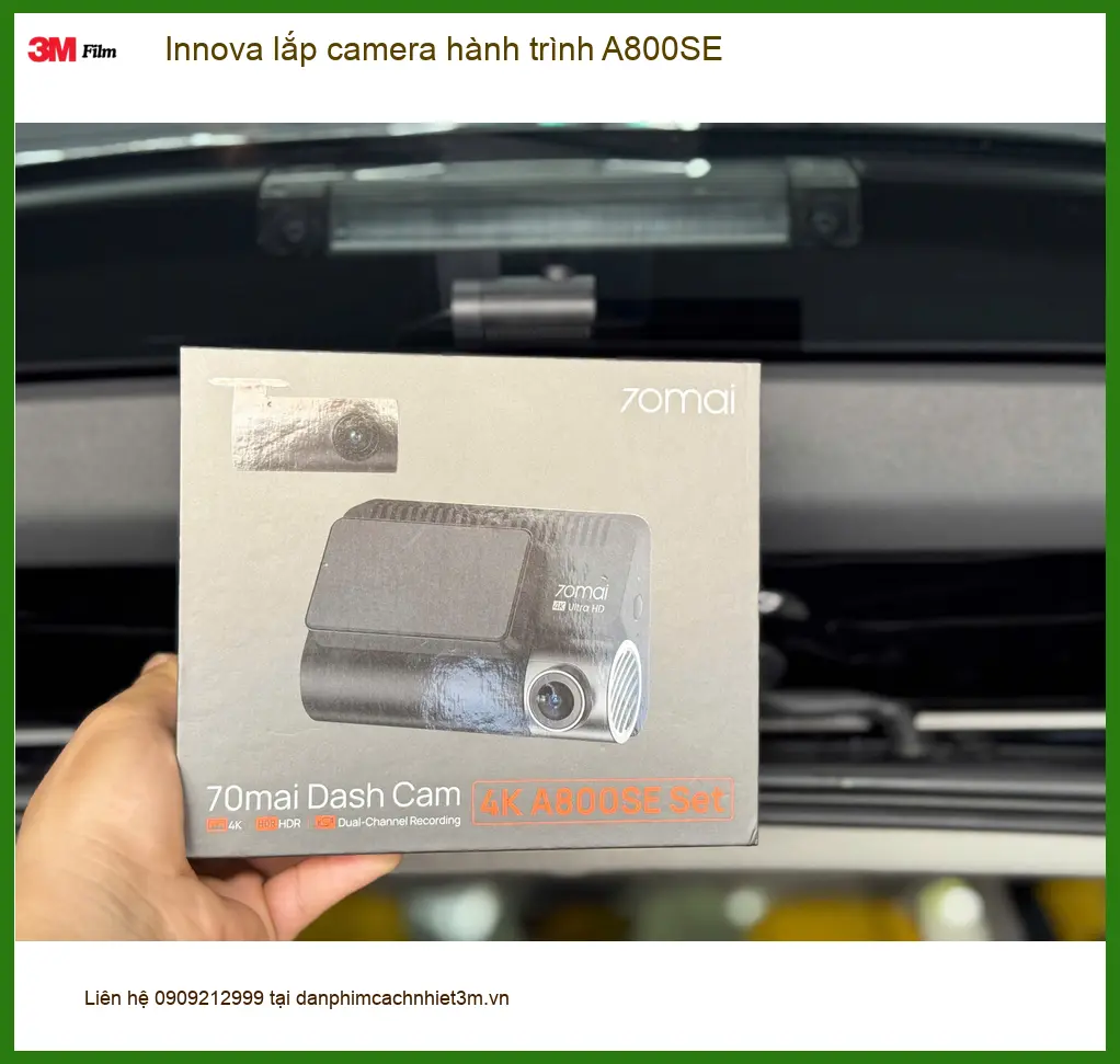 Anh Khang lắp camera hành trình A800SE cho Innova tại Quận Thủ Đức ảnh thực tế 2