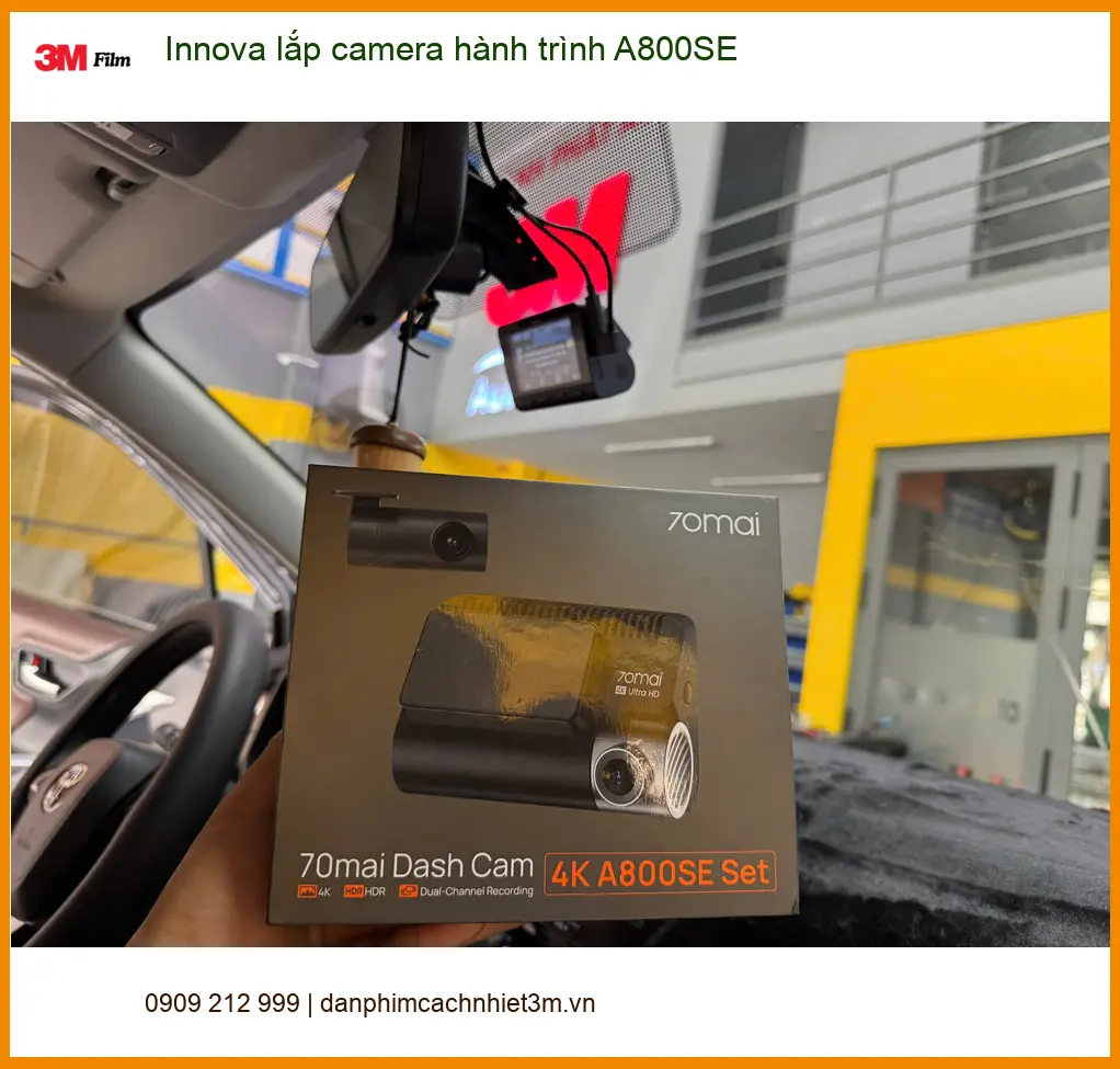 Anh Quang lắp camera hành trình A800SE cho Innova ở Quận 7 ảnh thực tế 5