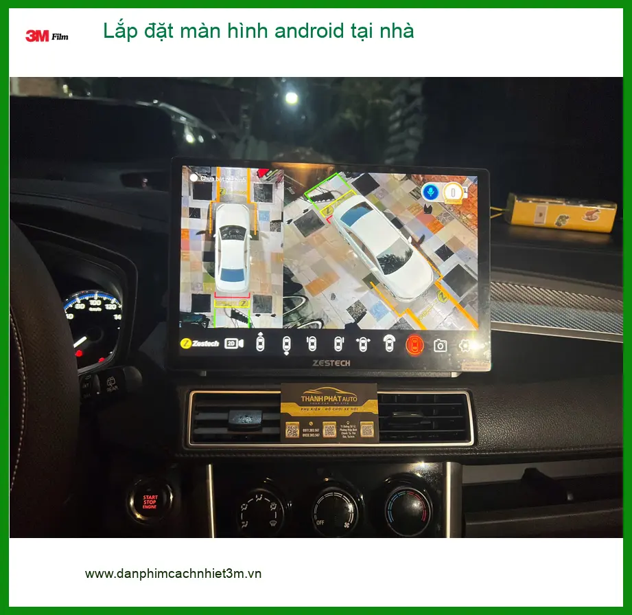 Anh Quang lắp màn hình Android cho Hyundai Accent tận nhà Quận 9 nhanh chóng