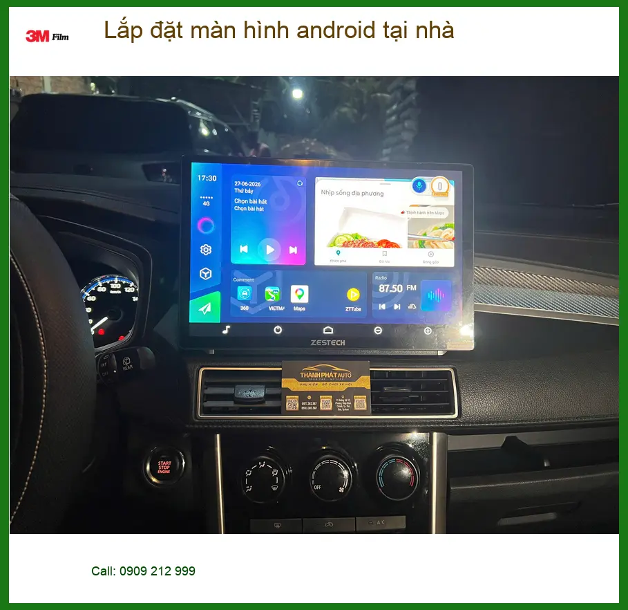 Anh Quang lắp màn hình Android cho Hyundai Accent tận nhà Quận 9 nhanh chóng ảnh thực tế 2