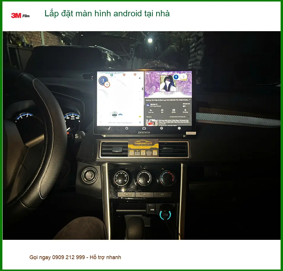 Anh Quang lắp màn hình Android cho Hyundai Accent tận nhà Quận 9 nhanh chóng ảnh thực tế 3