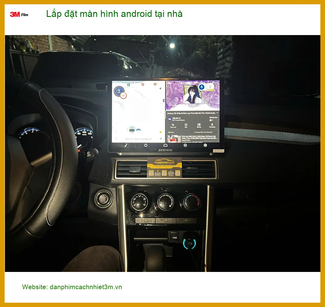 Anh Quốc Anh lắp màn hình android cho Honda HR-V tại nhà Quận Tân Phú vì bận công việc