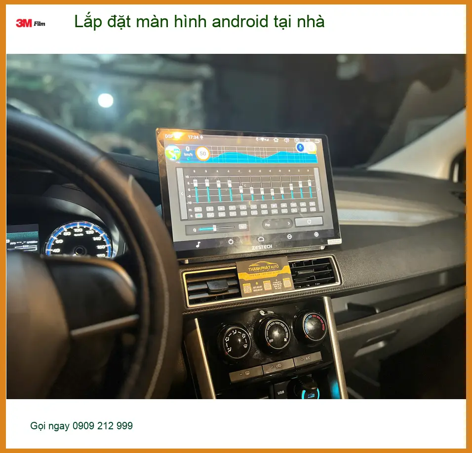 Anh Quốc Anh lắp màn hình android cho Honda HR-V tại nhà Quận Tân Phú vì bận công việc ảnh thực tế 2