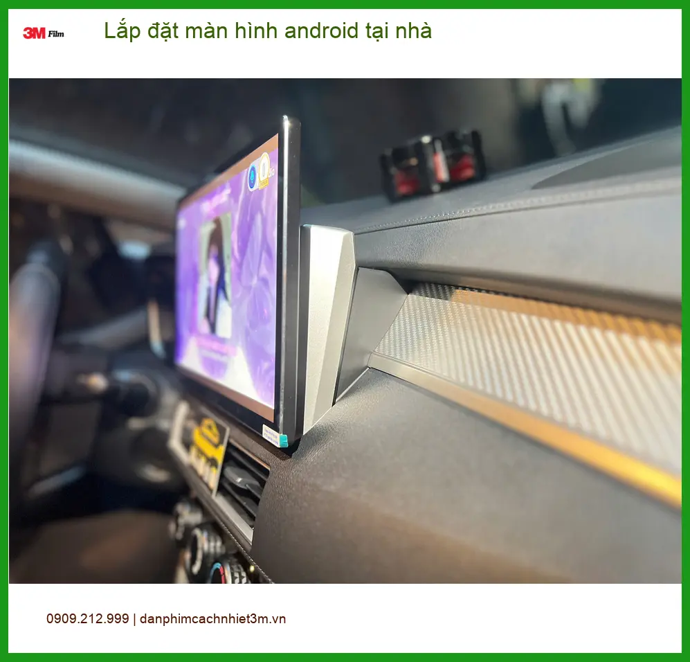Chú Minh lắp màn hình Android cho Hyundai Accent tại nhà Quận 2 để tiện làm việc và giải trí ảnh thực tế 2
