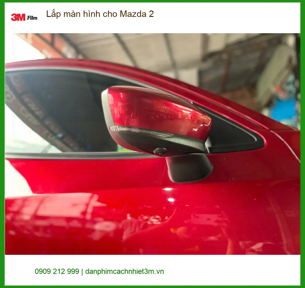 Chị Thảo lắp màn hình cho Mazda 2 Quận Bình Tân vì màn zin thiếu tính năng giải trí ảnh thực tế 3