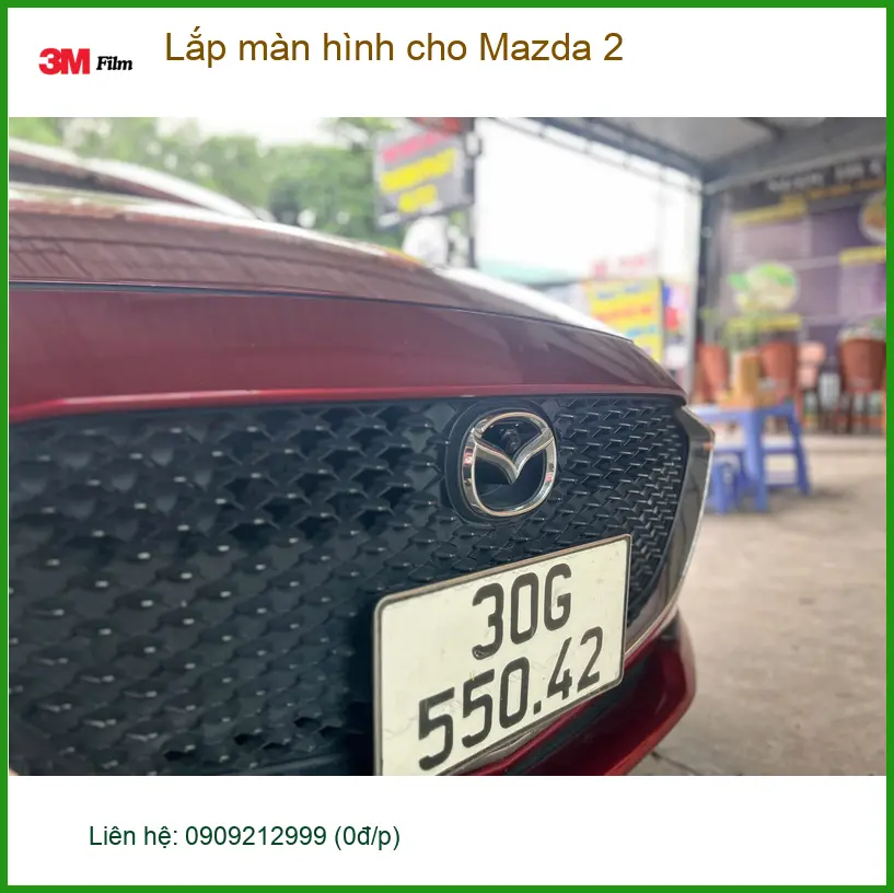 Chị Thảo lắp màn hình cho Mazda 2 Quận Bình Tân vì màn zin thiếu tính năng giải trí ảnh thực tế 4