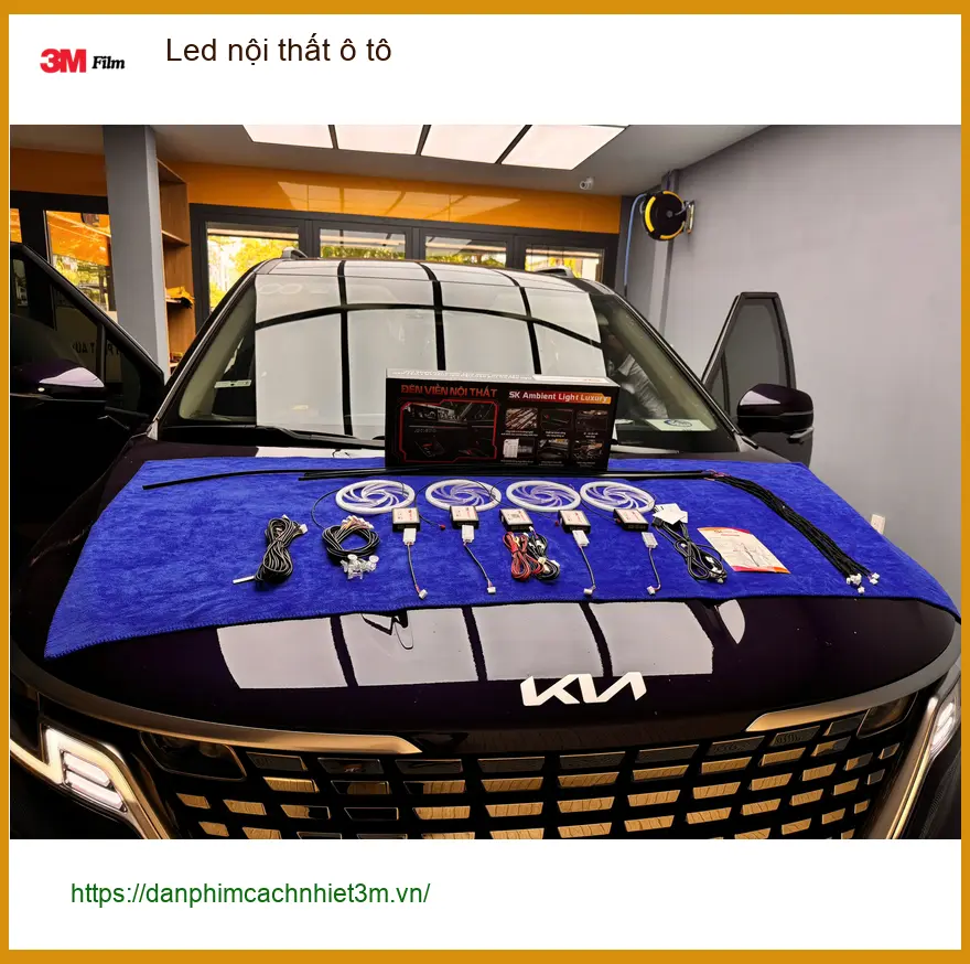 Anh Khải lắp Led nội thất ô tô Hyundai Creta tại Quận 2 để xe thêm nổi bật ảnh thực tế 2