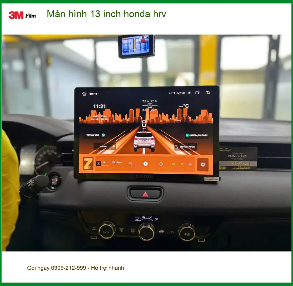 Anh Duy nâng cấp màn hình 13 inch Honda HR-V tại Quận 10 để nâng cấp không gian giải trí ảnh thực tế 4