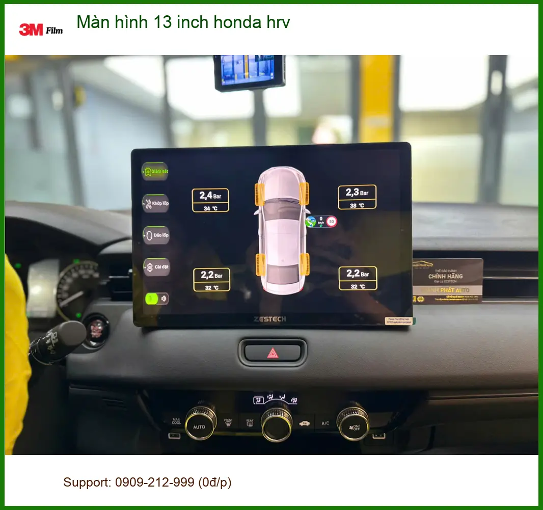 Anh Khải lắp màn hình 13 inch Honda HR-V Quận 9 xem bản đồ rõ hơn ảnh thực tế 3