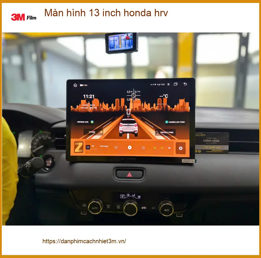Anh Khải lắp màn hình 13 inch Honda HR-V Quận 9 xem bản đồ rõ hơn ảnh thực tế 4
