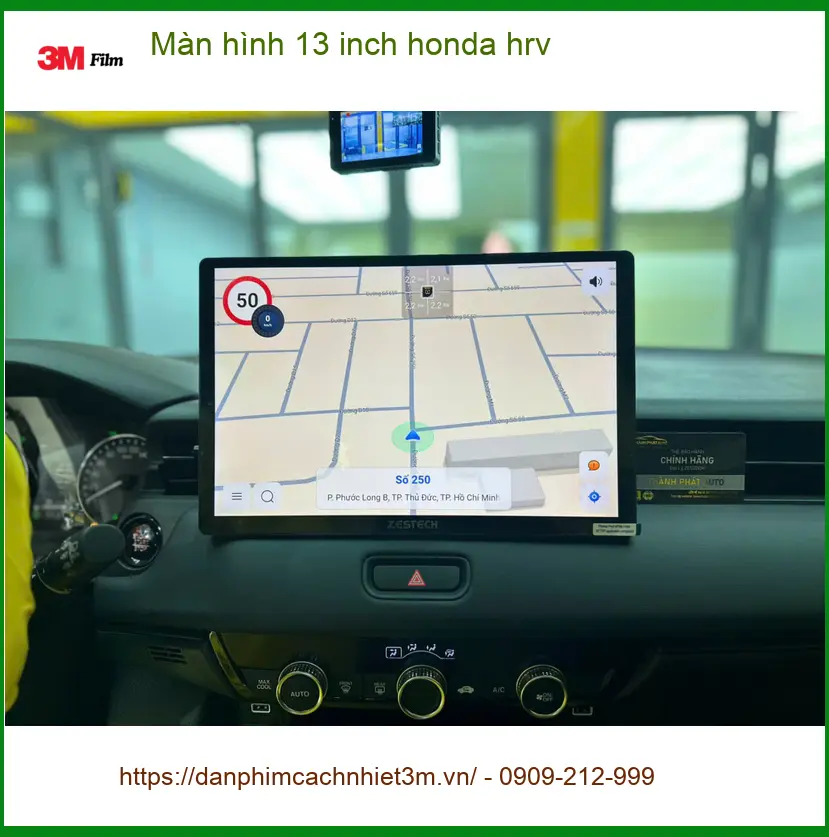 Anh Khải lắp màn hình 13 inch Honda HR-V Quận 9 xem bản đồ rõ hơn ảnh thực tế 5