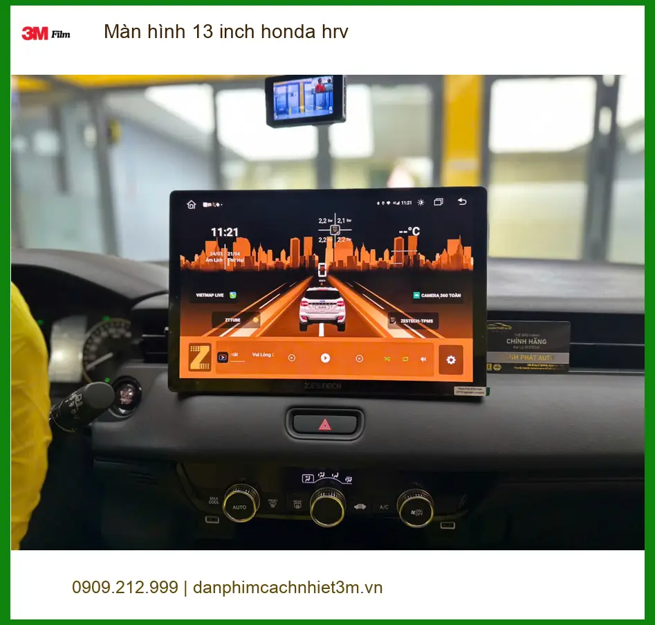 Anh Khang lắp Màn hình 13 inch Honda HR-V tại Quận 3, nâng tầm tiện ích ảnh thực tế 3