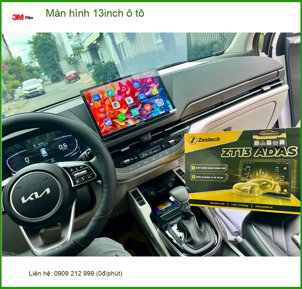 Chị Minh Thư nâng cấp màn hình 13inch ô tô Honda CR-V tại Củ Chi